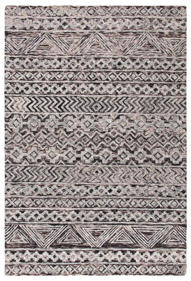 Safavieh Abstract 4'-0" x 6'-0" Rug in Grey / Brown