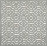 Safavieh Dhurries 6'-0" x 6'-0" Rug in Grey / Ivory