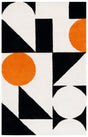 Safavieh Rodeo Drive 4'-0" x 6'-0" Rug in Rust / Black