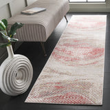 Safavieh Palma 2'-2" x 9'-0" Rug in Light Grey / Red
