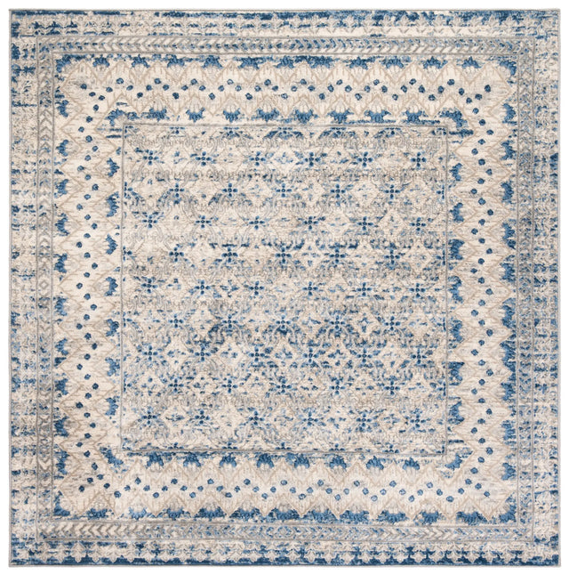 Safavieh Brentwood 5'-0" x 5'-0" Rug in Light Grey / Blue