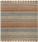 Safavieh Montauk 6'-0" x 6'-0" Rug in Turquoise / Brown