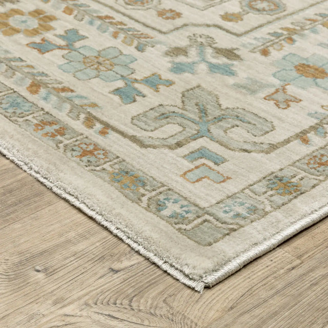 Oriental Weavers Sphinx Maeve MAE01 Blue Rugs - corner detail