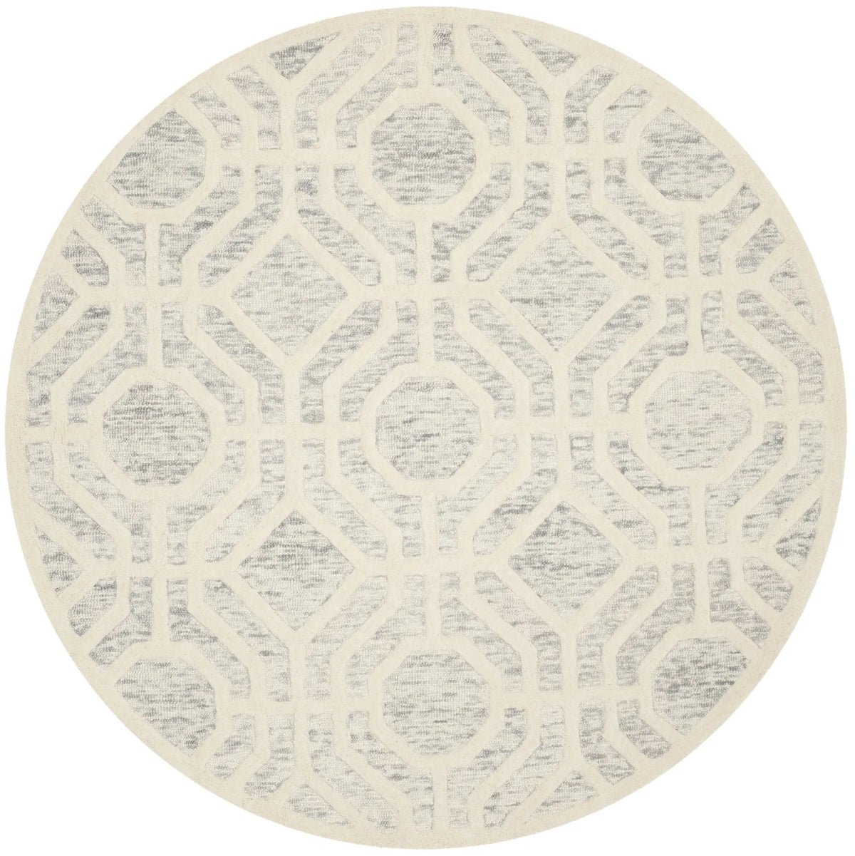 Safavieh Cambridge 6'-0" x 6'-0" Rug in Light Grey / Ivory