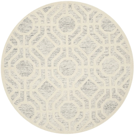 Safavieh Cambridge 6'-0" x 6'-0" Rug in Light Grey / Ivory