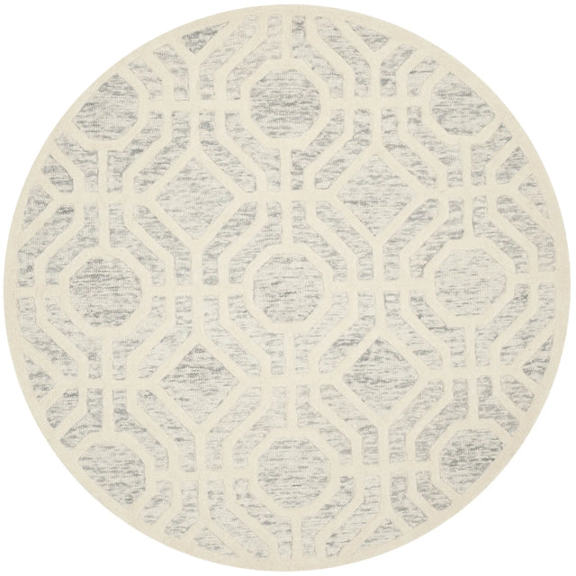 Safavieh Cambridge 6'-0" x 6'-0" Rug in Light Grey / Ivory