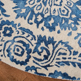 Safavieh Dip Dye 7'-0" x 7'-0" Rug in Blue / Ivory