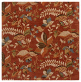 Safavieh Blossom 6'-0" x 6'-0" Rug in Rust / Multi