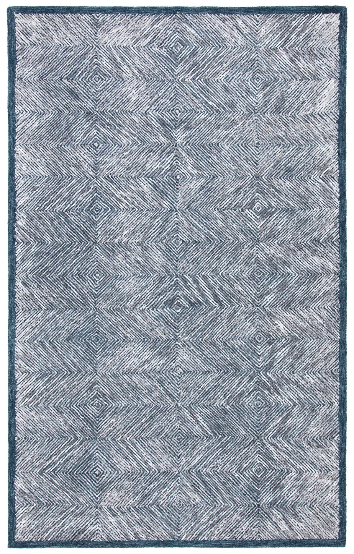 Safavieh Soho 4'-0" x 6'-0" Rug in Dark Grey / Ivory