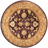 Safavieh Classic 6'-0" x 6'-0" Rug in Dark Plum / Gold