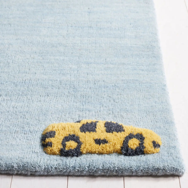 Safavieh Safavieh Kids 4'-0" x 6'-0" Rug in Light Blue / Yellow