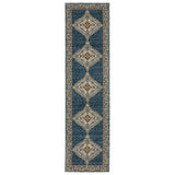 Oriental Weavers Sphinx Andorra 2430A Blue/ Gold Rug - runner