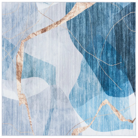 Safavieh Santa Monica 6'-0" x 6'-0" Rug in Blue / Gold