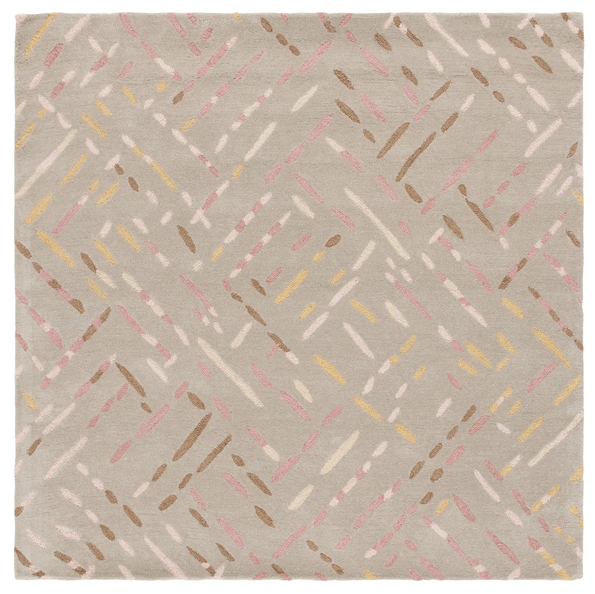 Safavieh Metro 6'-0" x 6'-0" Rug in Taupe / Pink
