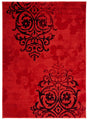 Safavieh Adirondack 4'-5" x 6'-5" Rug in Red / Black