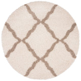 Safavieh Sgd-Dallas Shag 6'-0" x 6'-0" Rug in Ivory / Beige