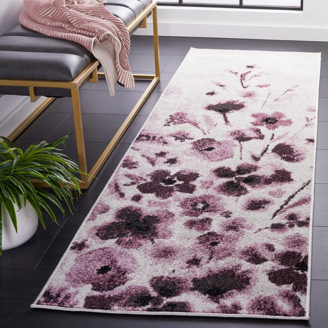 Safavieh Adirondack 2'-6" x 10'-0" Rug in Ivory / Purple