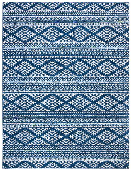 Safavieh Tulum 10'-0" x 13'-0" Rug in Navy / Ivory