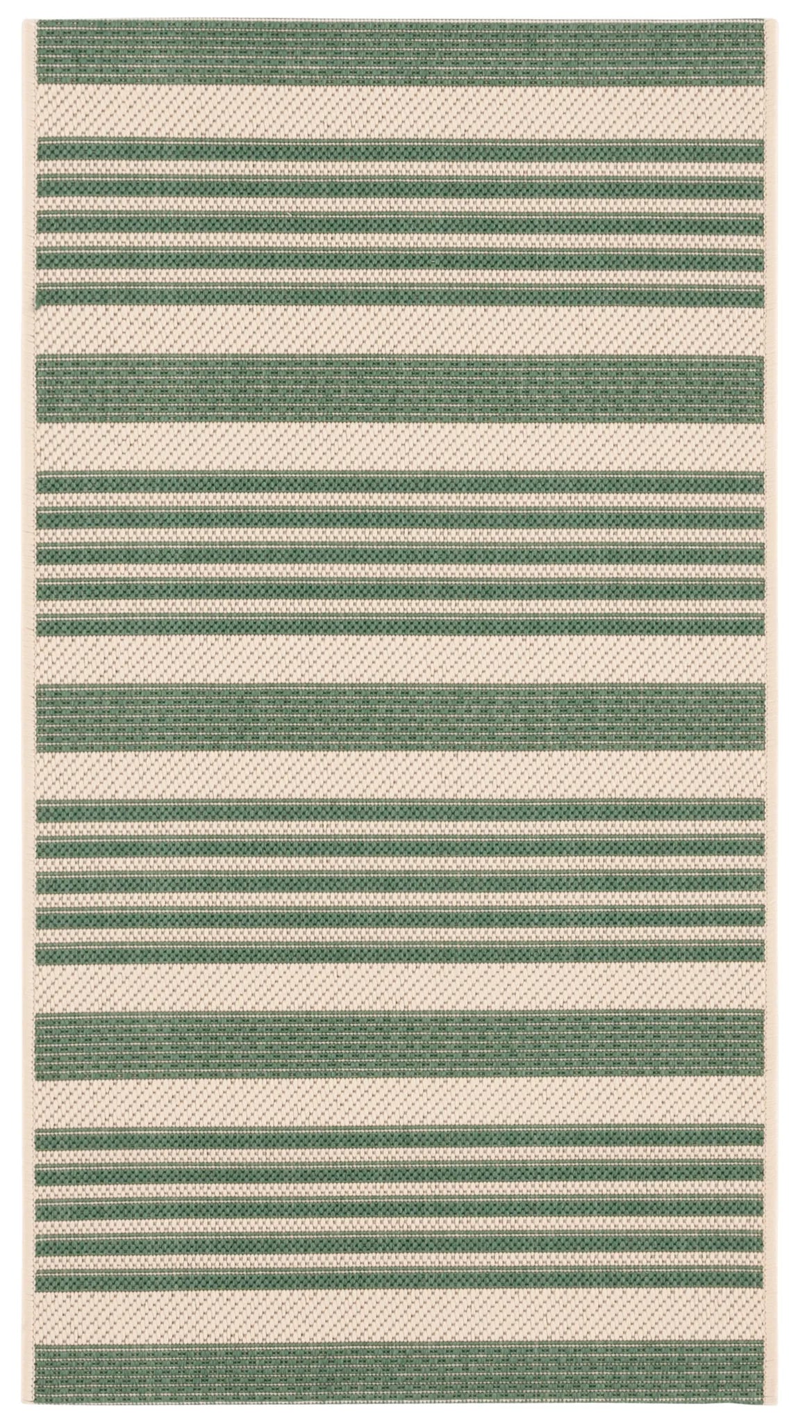 Safavieh Courtyard 2'-0" x 3'-7" Rug in Beige / Dark Green