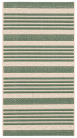 Safavieh Courtyard 2'-0" x 3'-7" Rug in Beige / Dark Green