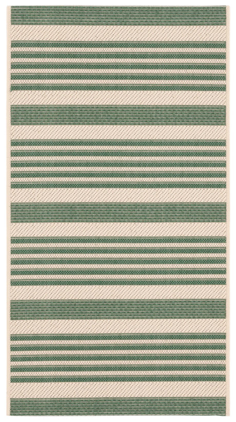 Safavieh Courtyard 2'-0" x 3'-7" Rug in Beige / Dark Green