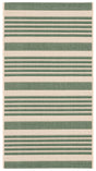 Safavieh Courtyard 2'-0" x 3'-7" Rug in Beige / Dark Green