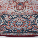 Safavieh Tucson 6'-0" x 6'-0" Rug in Rust / Navy