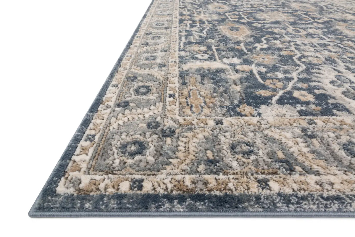 Loloi Teagan Tea-03 Denim/Pebble Rugs - rug corner