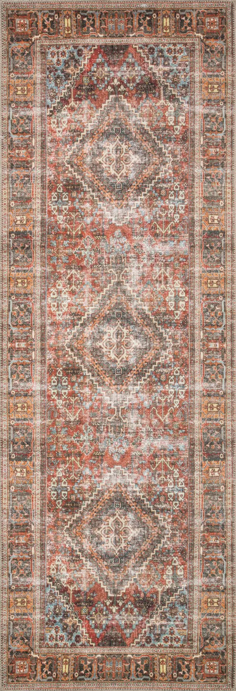 Loloi Loren Lq-13 Brick / Midnight Rugs - runner flat