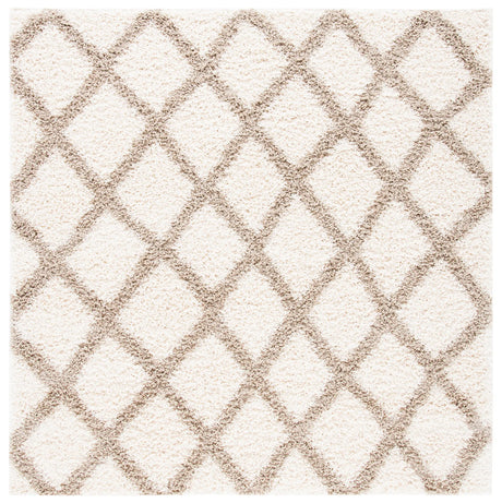 Safavieh Sgd-Dallas Shag 6'-0" x 6'-0" Rug in Ivory / Beige