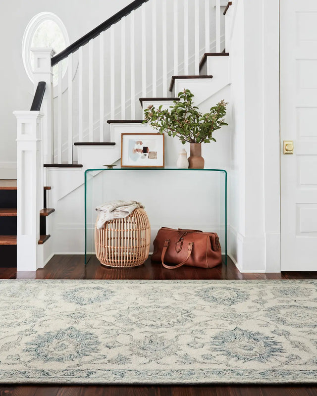 Loloi Norabel Nor-04 Ivory/Blue Rugs - room scene 1