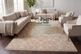Dynamic Rugs Hudson 1480 Power Loomed Transitional Gold/Cream Rug - Room