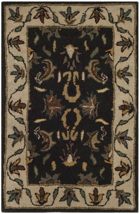 Safavieh Heritage 2'-0" x 3'-0" Rug in Black / Ivory