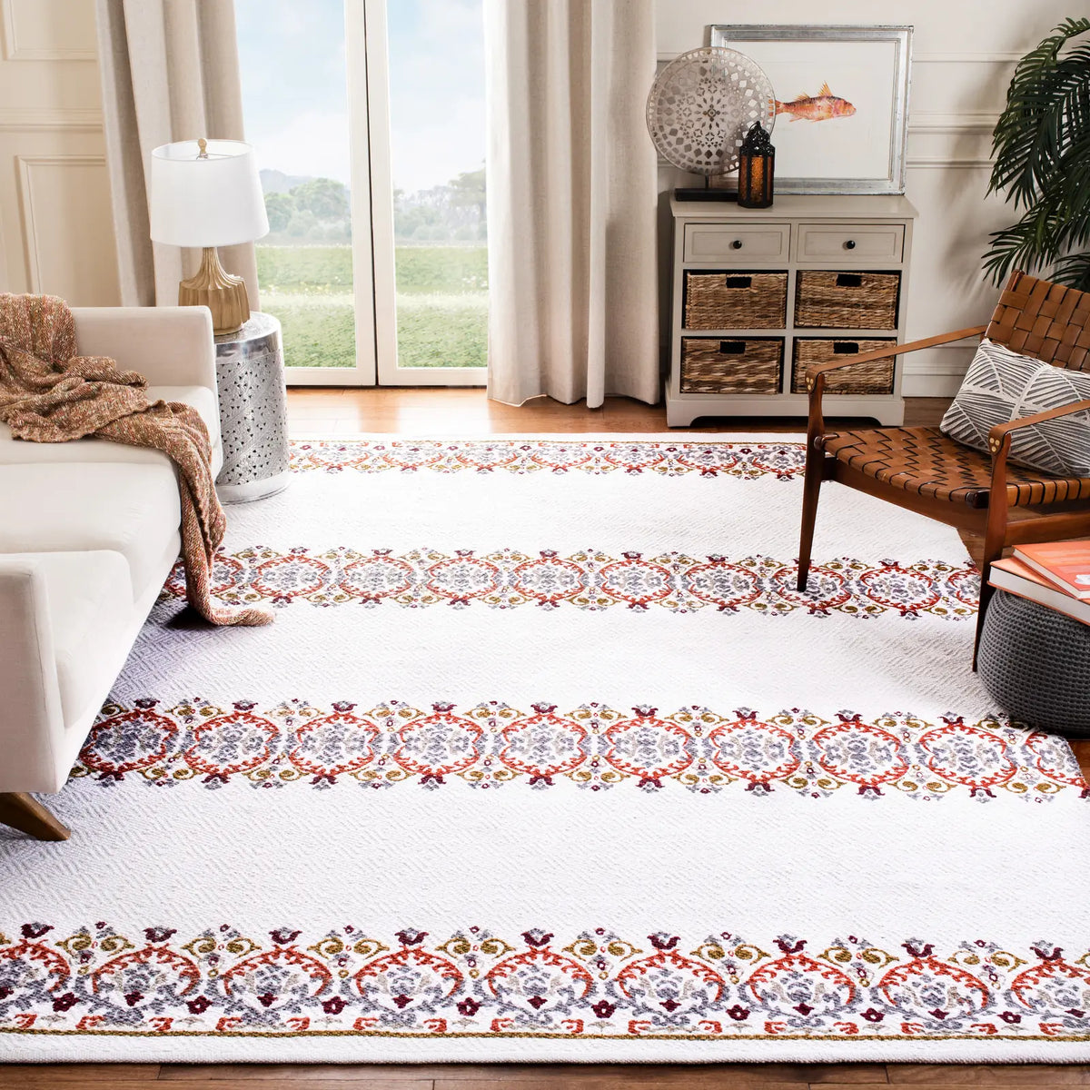 Safavieh Cedar Brook 8'-0" x 10'-0" Rug in Ivory / Green