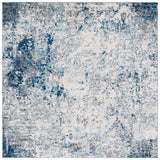 Safavieh Tulum 6'-7" x 6'-7" Rug in Ivory / Blue