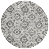 Safavieh Abstract 6'-0" x 6'-0" Rug in Ivory / Dark Grey