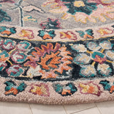 Safavieh Blossom 5'-0" x 5'-0" Rug in Grey / Pink