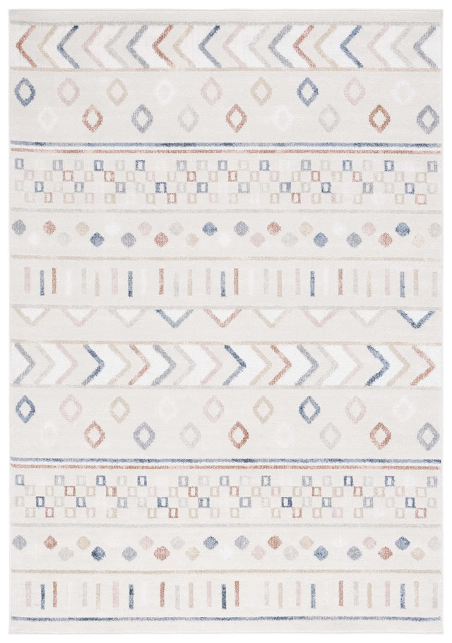 Safavieh Blair Washable 4'-0" x 6'-0" Rug in Beige / Multi