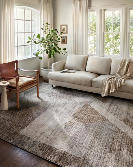 Loloi Austen Aus-04 Stone/Bark Rugs - room scene 1