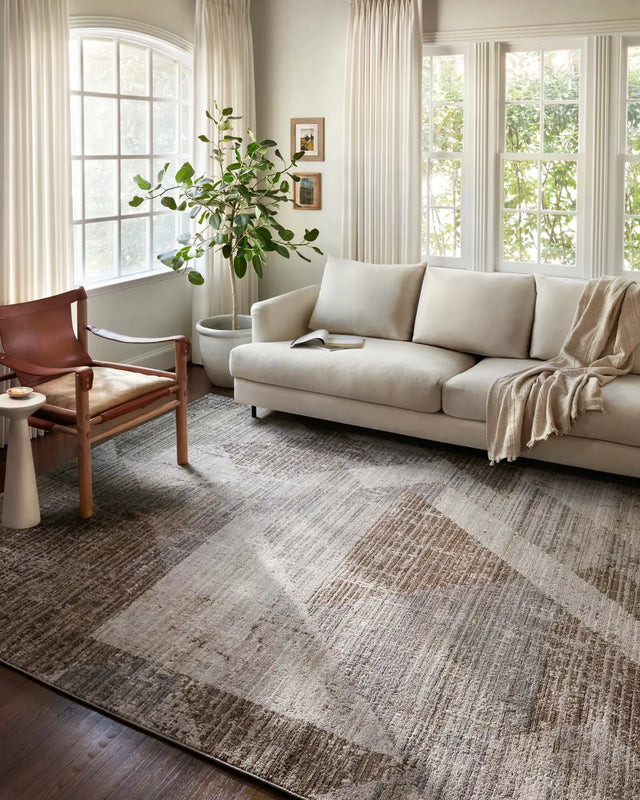 Loloi Austen Aus-04 Stone/Bark Rugs - room scene 1