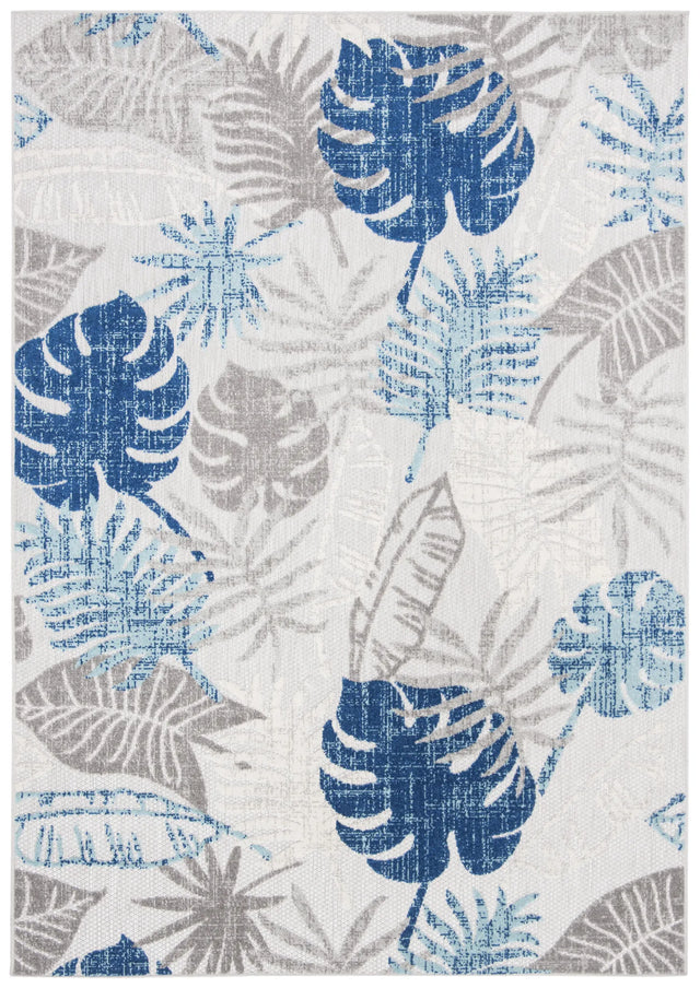 Safavieh Cabana 4'-0" x 6'-0" Rug in Grey / Blue