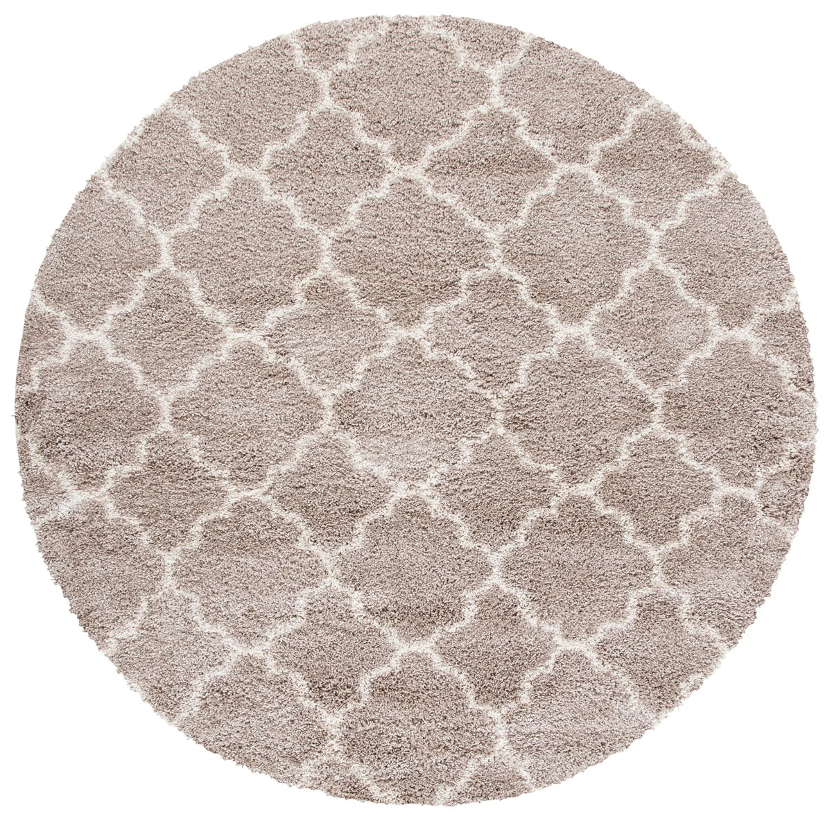 Safavieh Hudson Shag 7'-0" x 7'-0" Rug in Beige / Ivory