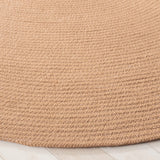 Safavieh Braided 5'-0" x 5'-0" Rug in Tan