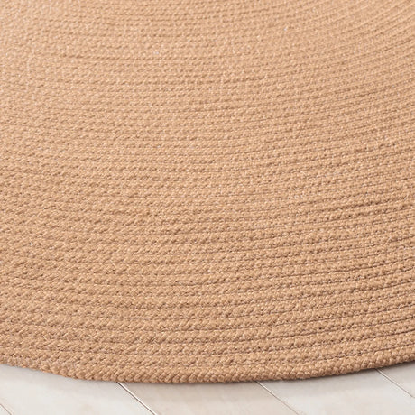 Safavieh Braided 5'-0" x 5'-0" Rug in Tan