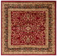 Safavieh Lyndhurst 6'-0" x 6'-0" Rug in Red / Black