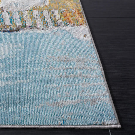 Safavieh Aria 4'-0" x 6'-0" Rug in Ivory / Light Blue