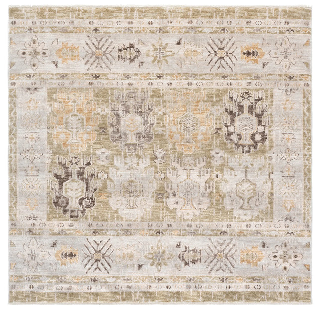 Safavieh Martha Stewart Adeline 6'-3" x 6'-3" Rug in Green / Ivory