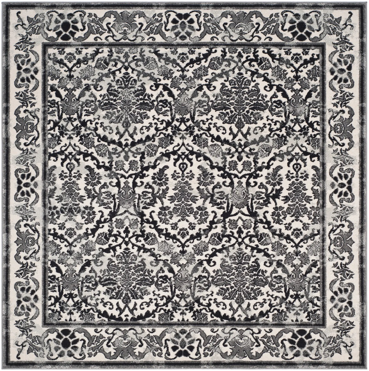 Safavieh Evoke 6'-7" x 6'-7" Rug in Ivory / Grey