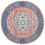 Safavieh Arizona 6'-0" x 6'-0" Rug in Rust / Navy
