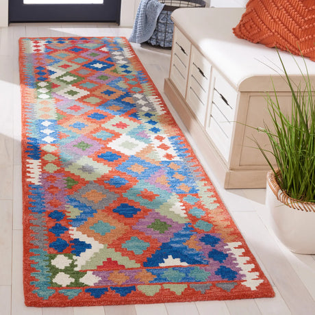 Safavieh Aspen 2'-3" x 9'-0" Rug in Orange / Blue
